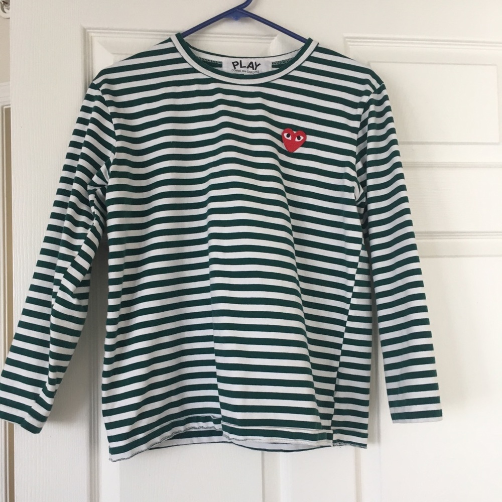 Comme does garcons t shirt in dark green